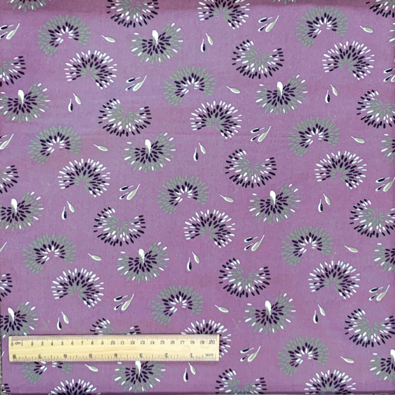 Printed Viscose ROAMI Lilac / Linden